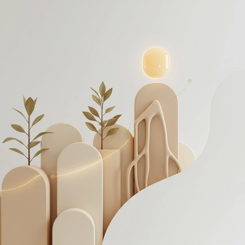 Colorful abstract 3D objects